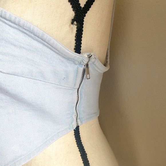 Zara denim bandana top - Picture 5 of 7